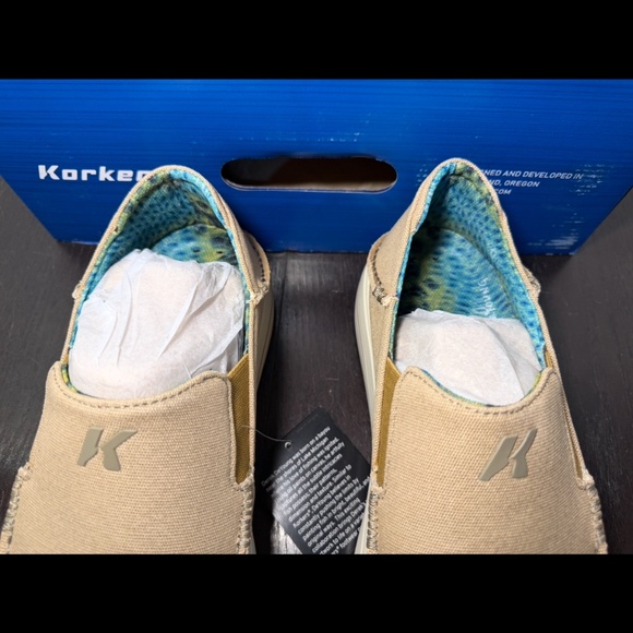 Korkers Fish Moc Bass Slip On Loafer Shoes Beige Mens 12 main image 11